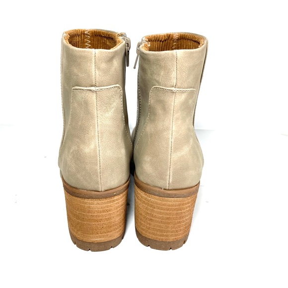 Korks By Kork-Ease Esmerelda Ankle Boots Womens Size 9.5 M Block Heel Taupe - Picture 7 of 12